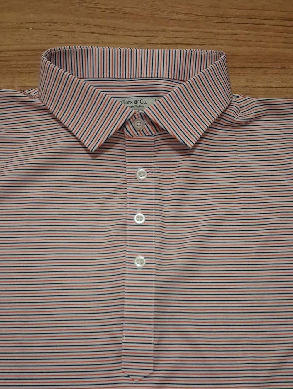 Collars & Co. Men's Striped Polo
